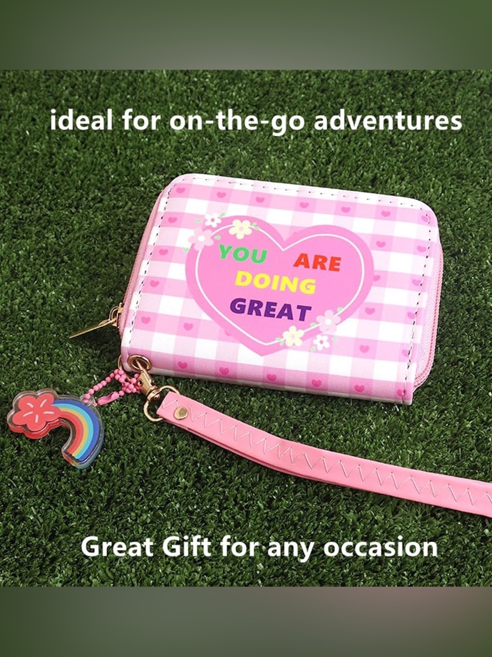You Are Doing Great Gift Motivational Wallet Coin Purse Mini Pouch